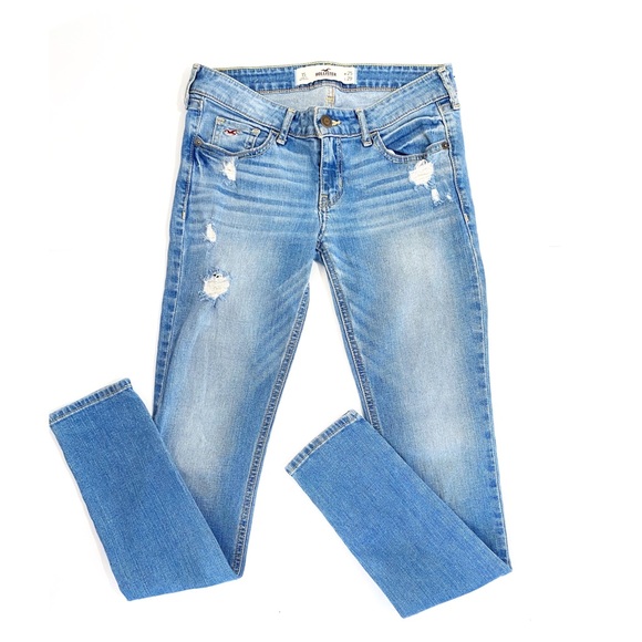 Hollister Denim - Hollister Distressed Light Washed Skinny Jeans